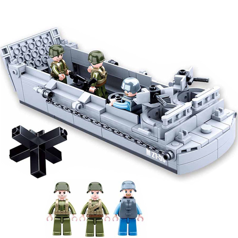 Lego Set City - Sluban WW2 US militaire Higgins atterrissage