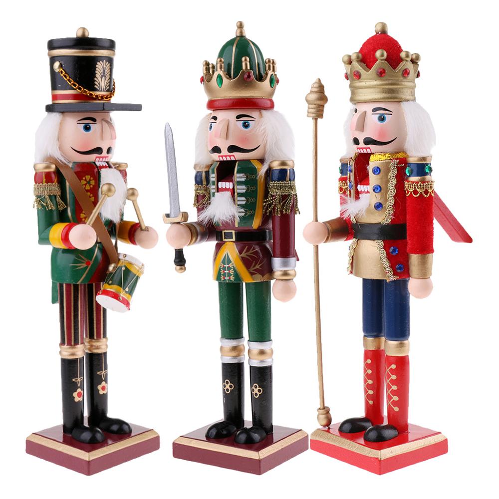 Nutcracker Figurine - Figurine Soldat Casse-Noisette en Bois, Modèle