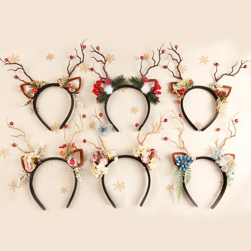 Serre-tête de Noël en bois de  - Reindeer Antlers Headband avis et prix