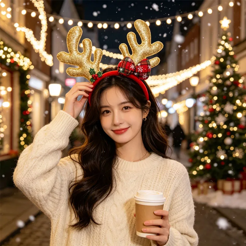 1-5PCS Serre-tête à cornes de  - Reindeer Antlers Headband avis et prix
