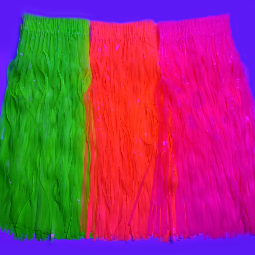 Jupe en tinsel fluorescent néo - Tinsel Garland Decoration avis et prix