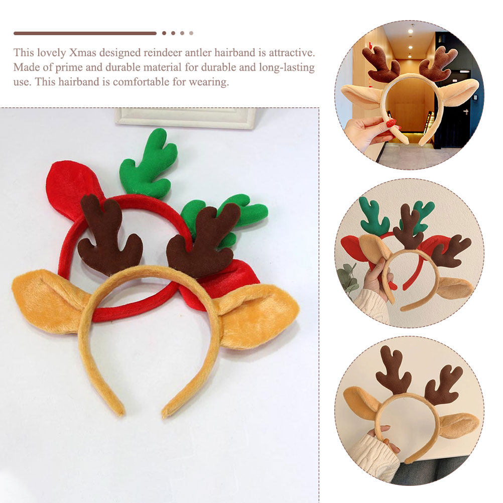 Serre-tête de Noël en bois de  - Reindeer Antlers Headband avis et prix