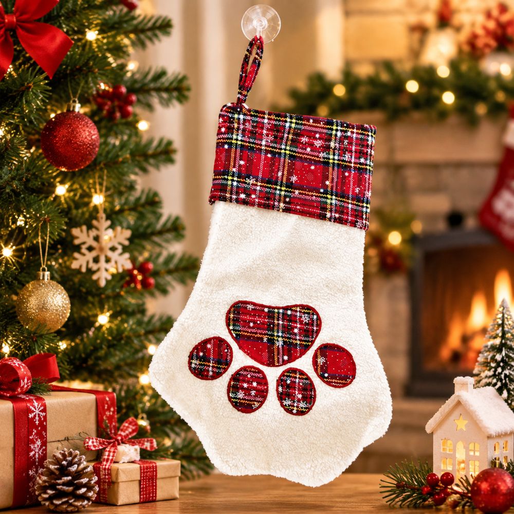 Cadeaux de Noël, motif de patt - Christmas Stocking Hanging avis et prix