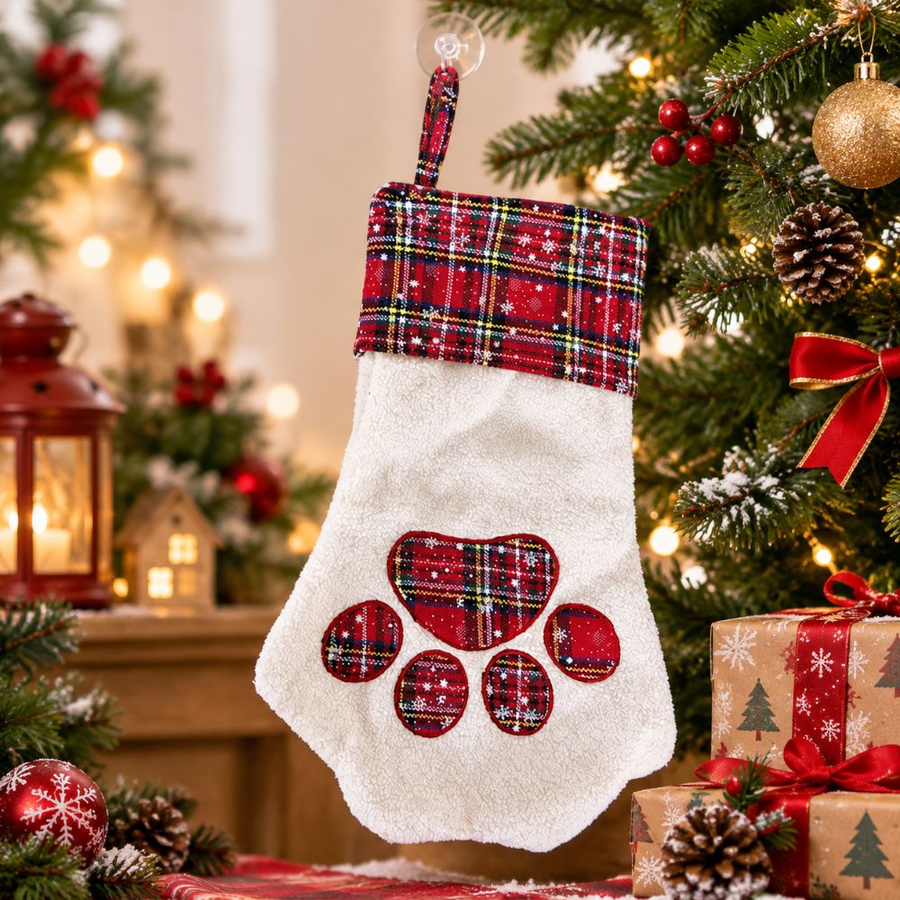 Cadeaux de Noël, motif de patt - Christmas Stocking Hanging avis et prix