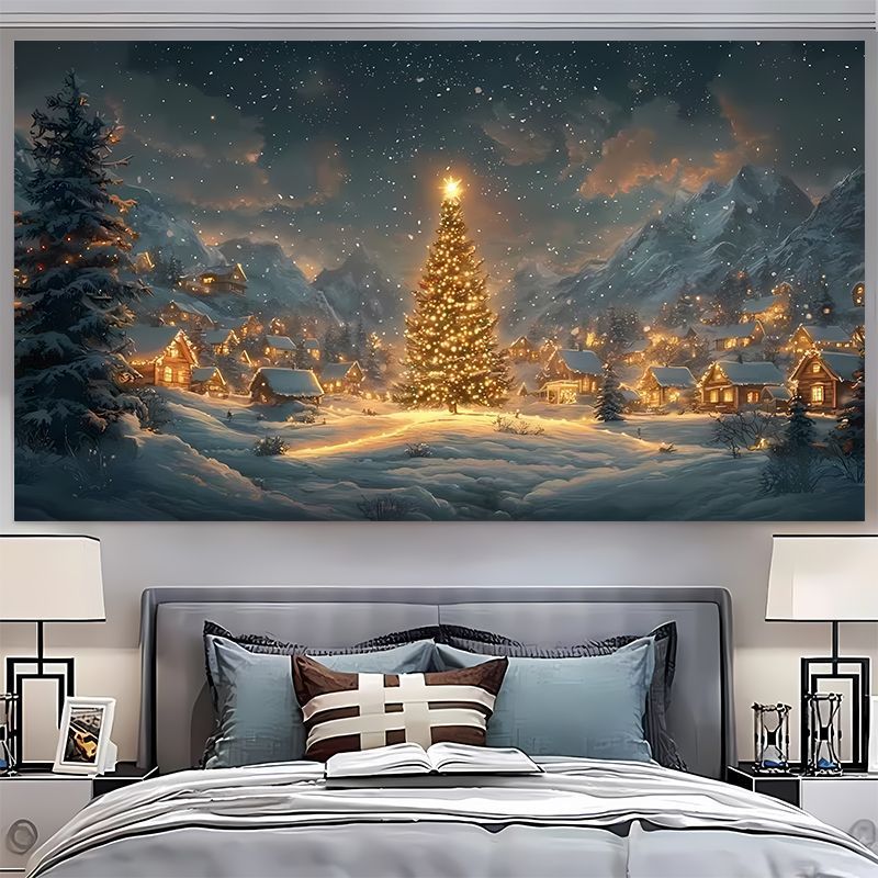 VIKAMA Tapisserie murale de No - Christmas Tree Artificial avis et prix