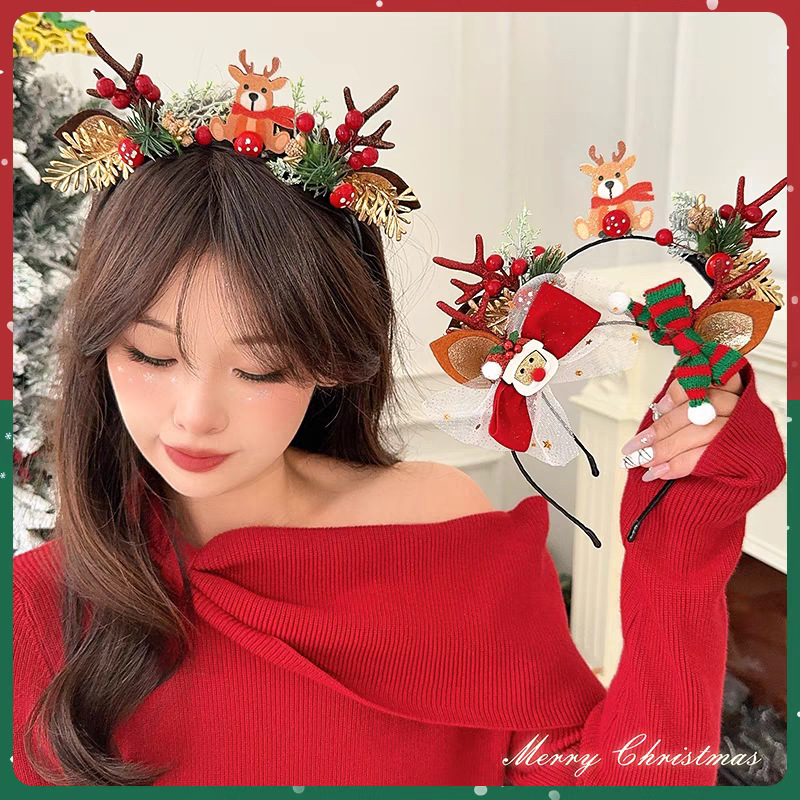 Serre-tête de Noël mignon avec - Reindeer Antlers Headband avis et prix